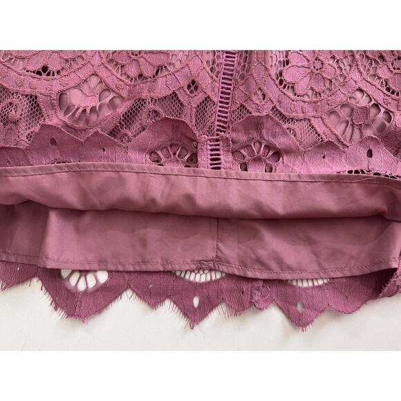 Cupcakes and Cashmere Dress Women’s Size 4 Lace Deco Rose Pink Fitted Lined - Picture 12 of 14